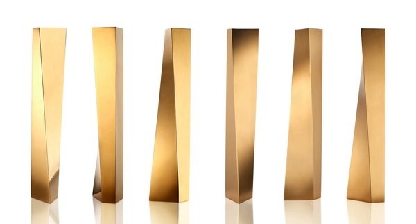 Crevasse Vase Design Zaha Hadid Architects #vase #hadid #design #zaha #home #golden #gold