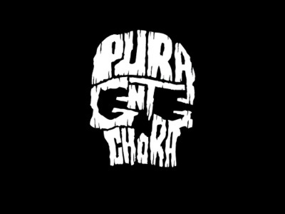 VISUAL GRAPHIC, Puro Europa #logo #skull #typography