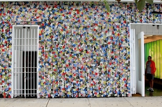 All sizes | Sticker Sneaker Wall | Flickr - Photo Sharing! #stickers #typography #wall #sneakers #york #new