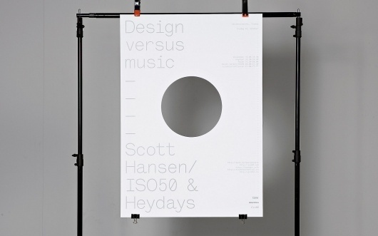 Heydays — Design versus music #poster