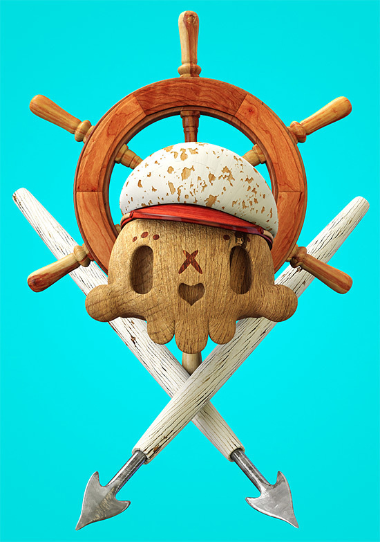Dead Wood: 3D Illustrations by Teodoru Badiu | Inspiration Grid | Design Inspiration #dead #3d #illustrations #wood