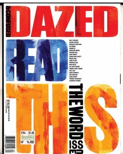 Dazed & Confused - Coverjunkie.com #cover #dazed #magazine #typography