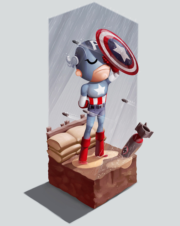 Captain America #bullets #america #shield #captain