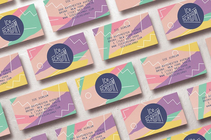 Ice Scream - Mindsparkle Mag Asthetique designed Ice Scream – the first established nitrogen ice cream shop in Bronx, NYC. It's cool, sweet and and the pop of color is a piece of joy! #logo #packaging #identity #branding #design #color #photography #graphic #design #gallery #blog #project #mindsparkle #mag #beautiful #portfolio #designer