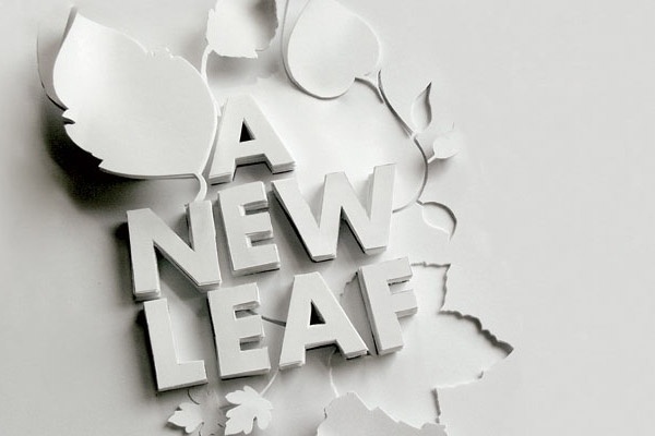 Looks like good Graphic Design by Shaz Madani #leaf #paper #new