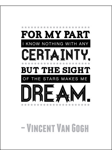 The Site of the Stars Make Me Dream #type #print #design #typography