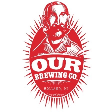 Our Brewing Co. Logo #beer #red #illustration #portrait #brewing #logo #our