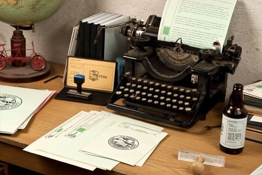 Bureau Bruneau #stationary #identity #retro #branding