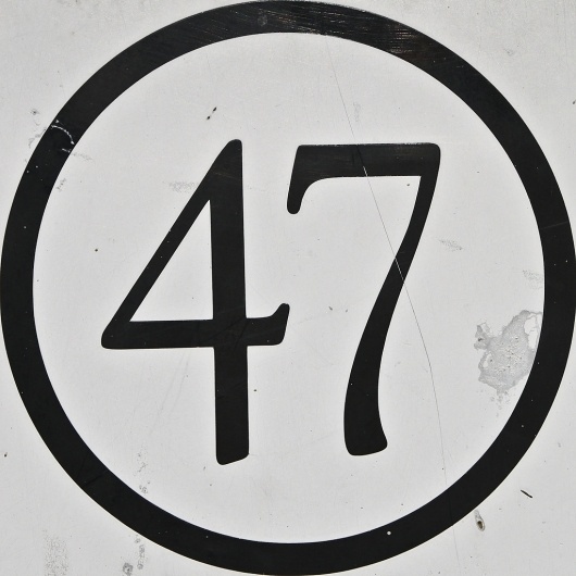 All sizes | 47 | Flickr - Photo Sharing! #lettering #number #typography