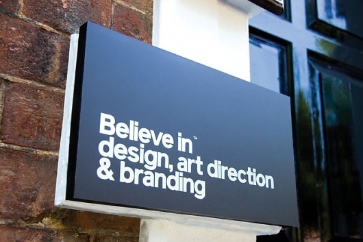 Believe in | Identity Designed #white #sign #silver #in #black #believe #identity #signage