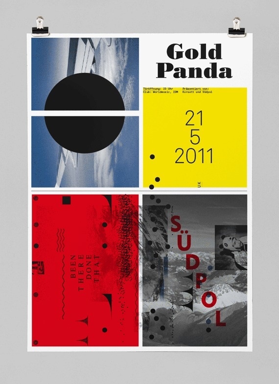 Gold Panda #feixen #design #graphic #pfffli #poster #felix