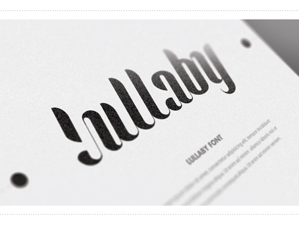 Lullaby Font on the Behance Network #lullaby #font