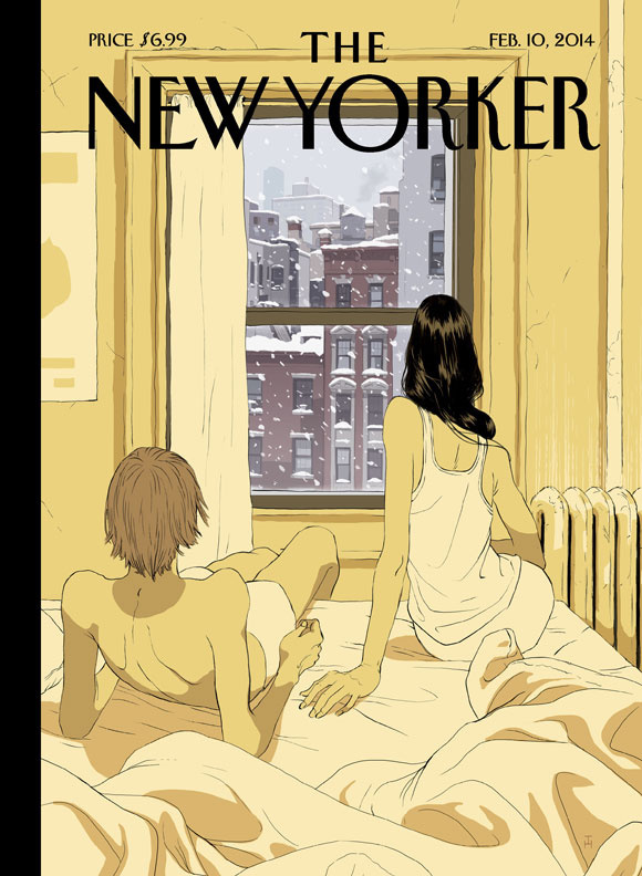 New Yorker cover by Tomer Hunaka. Illustration, New york