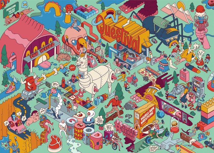 Outstanding murals by Dave Arcade - COTOPAXI + OKTOBERQUEST