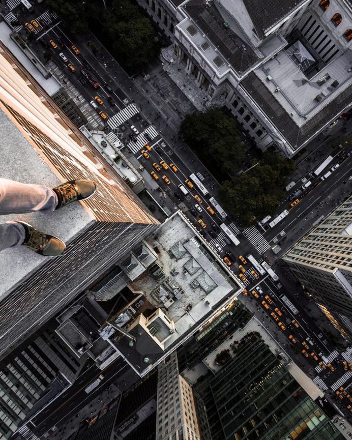 Daredevil Building Climber: Roooftop Photography by Andrej Ciesielski