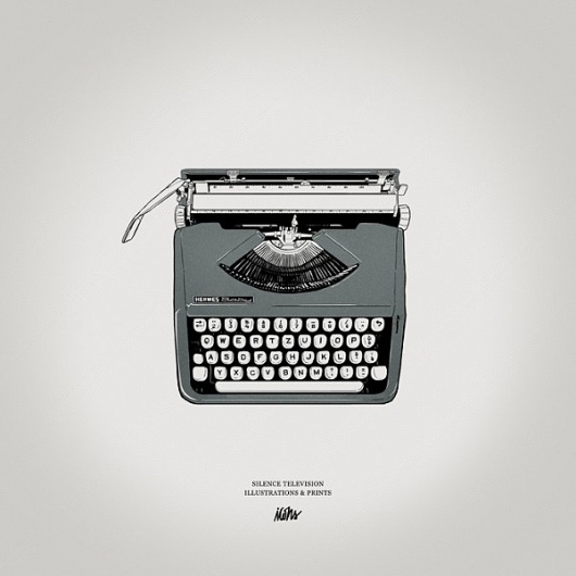 Silence Television - Blog #typewriter