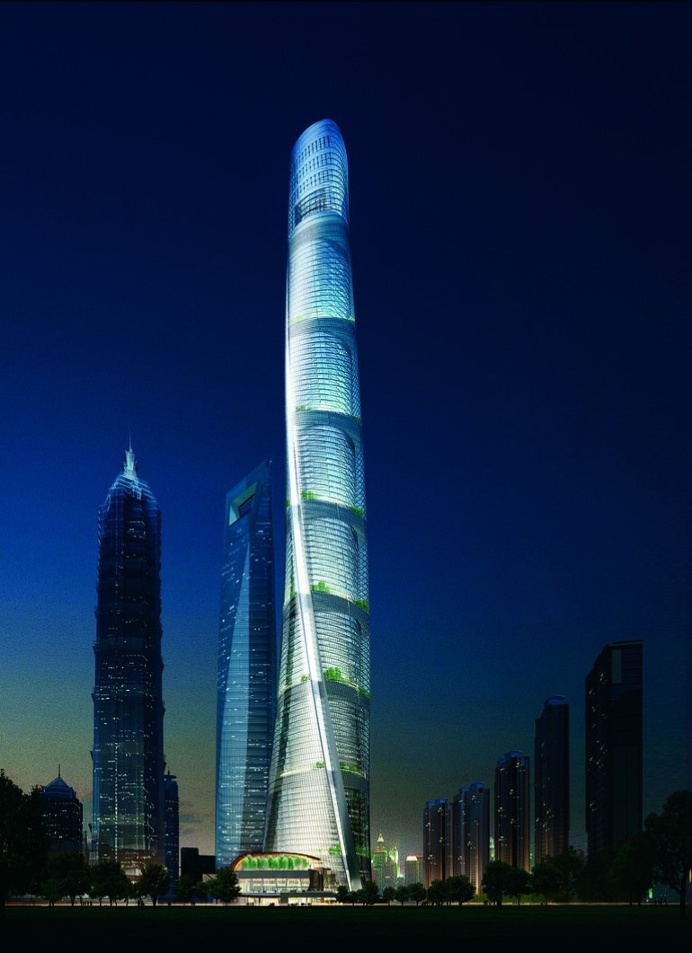 632 meter-tall Shanghai Tower Ranks as China's Tallest Building