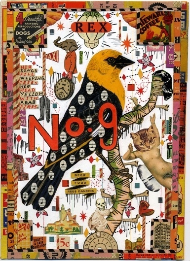 thekingofjuly.jpg (470×646) #color #bird #art #collage #chaos