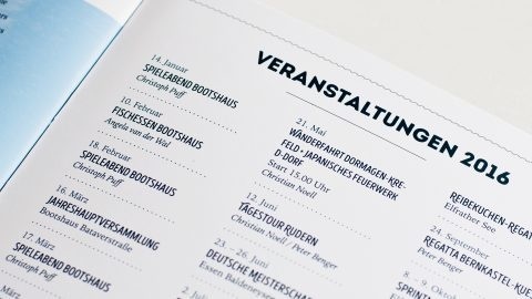Dollenbruch — Rowing Club — Magazine Print Table Of Contents