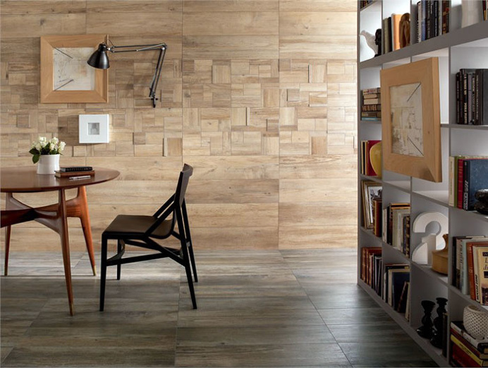Porcelain Stoneware Wall Tiles with Wood Effect