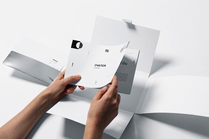 ‘Ovation is a clinic specialized in ocular health with two aspects: medical and cosmetic. Futura designed an identity that reflects the key values of the brand: high quality and professionalism.  For the logo, Futura used two typographical fonts. Read more about this project and other beautiful designs at mindsparklemag.com