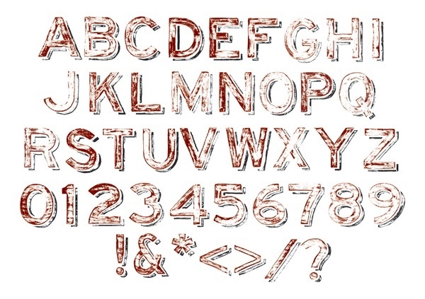 F is for Fonts #painted #tyeface #hand #typeface