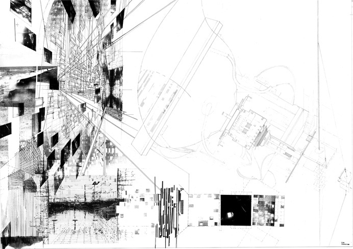 The Continuous Monument II PLAN AND EXPLODED PERSPECTIVE #architecture