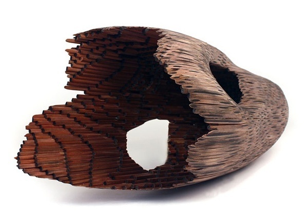 'IMPLEMENTS' BY JESSICA DRENK, A BOUQUET OF SCULPTED PENCILS #sculpture #art