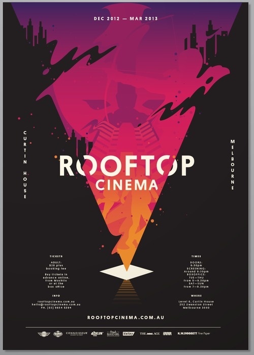 Rooftop Cinema #design #graphic #typography