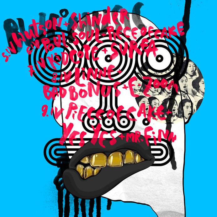 Music poster for wine bar Big Wine Freaks in Saint-Petersburg.