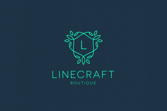 logo design idea #616: Linecraft Boutique Logo #inspiration #line #design #minimal #logo