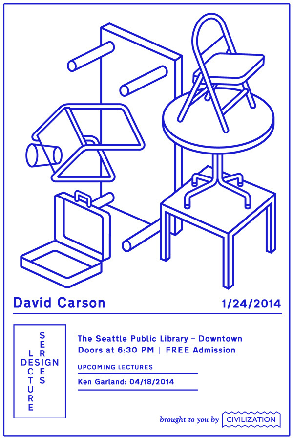 david carson #seattle #lecture #design #icons #symbols #eattle #furniture #civilization #poster #series #outline
