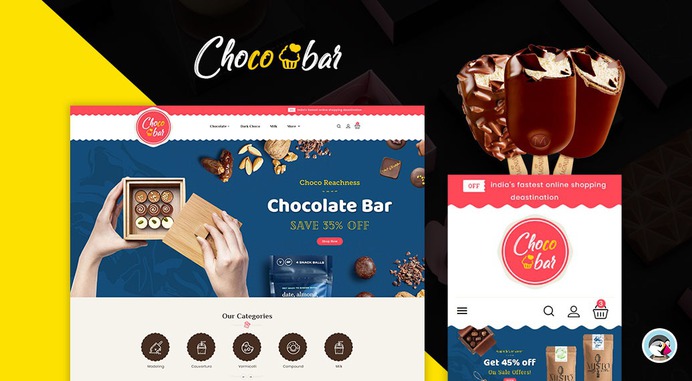 #Chocobar & #Sweets #Chocolate #Gift - #Prestashop #Responsive #Theme | #TemplateTrip #eCommerce #Website #Design #Template