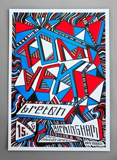 k a t e m o r o s s / w o r k / TOM VEK POSTER #illustration #typograph #poster
