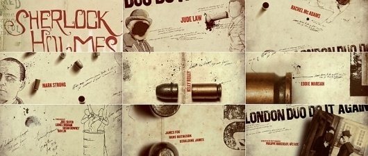 Graphic-ExchanGE - a selection of graphic projects - Sherlock Holmes by Prologue #sherlock #animation #design #titles #film #holmes