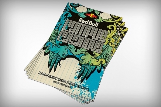 Red Bull Campus Casanova - Branding on the Behance Network #branding #print #contemporary #illustration #brand #redbull #typography