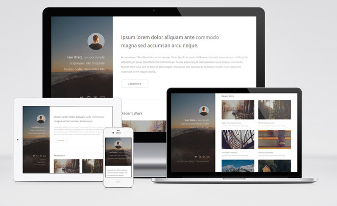 Strata : Super Simple Responsive HTML5 Template