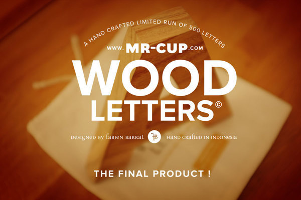 HELVETICA Wood Letters | Inspiration DE #helvetica #typography