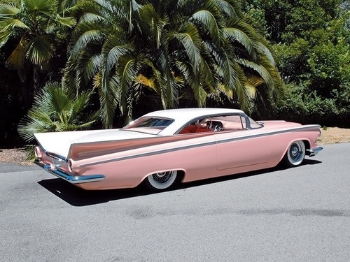 vehicle, Cadillac, pink, retro, custom