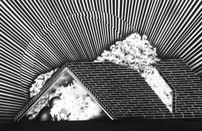 Chimes&Rhymes | innovative design and new techniques in visual artistry #explosion #white #house #lino #and #blanc