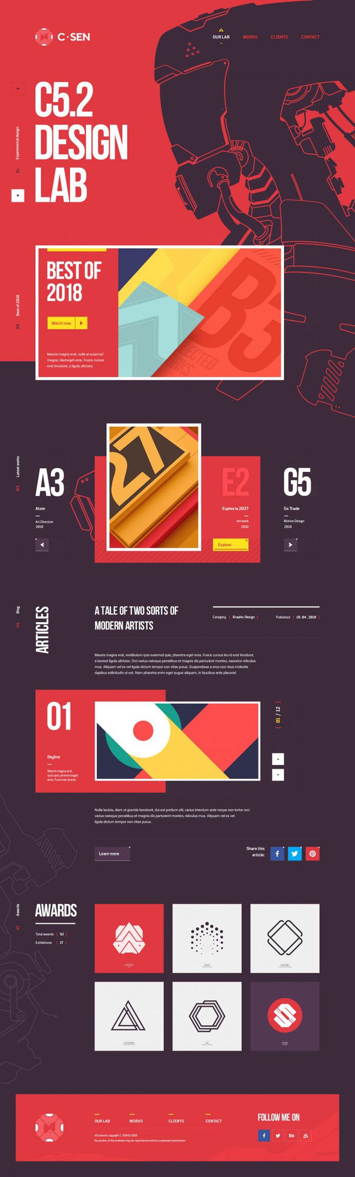 Website design / 3D edition
