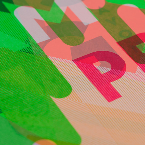 gezeever screenprint poster typography illustration gezeever open zeefdrukwerkplaats Antwerpen detail