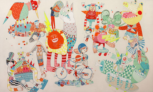 creature, kelly tunstall, bright, fun, art, illustration