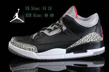 Nike Michael Air Jordan 3 (III) Sneakers Black/Varsity Red/Cement Size 14 and Size 15 Mens #fashion