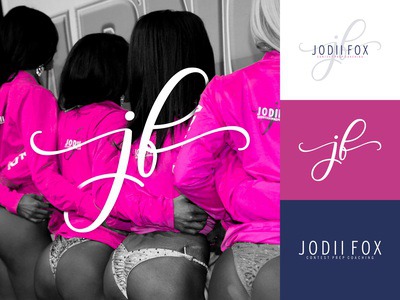 Jodii Fox Logo Design clean modern logo illustrator design minimal logo designer vector logo branding brand identity