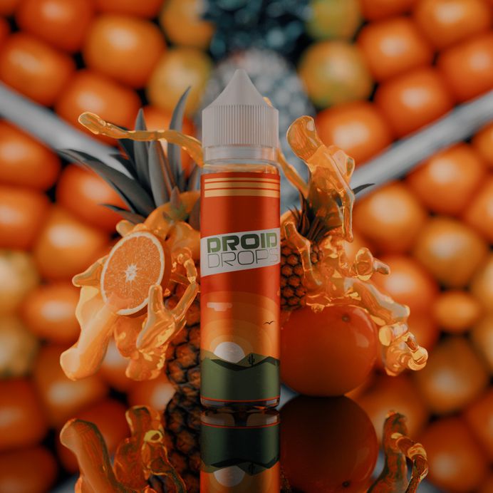 Droid Drops with a Splash - Vape Juice Bottle