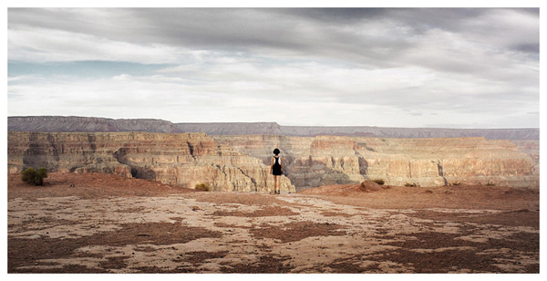 (9) Likes | Tumblr #clouds #canion #woman #sky