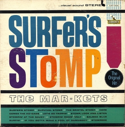 All sizes | Marketts - Surfer's Stomp! | Flickr - Photo Sharing! #1960s #illustration #record cover #album artwork
