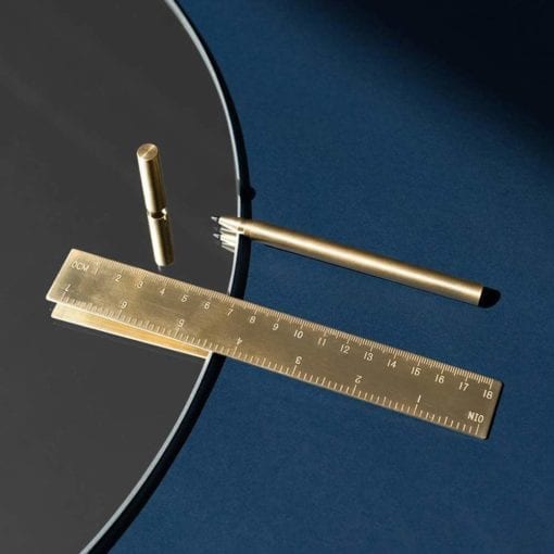 Criterion Pen The Criterion Pen is a sleek and streamlined ballpoint pen for everyday use. It is cast in brass, making it weighty and luxurious to the touch. Its rollerball point also writes smoothly on every angle. Refillable.