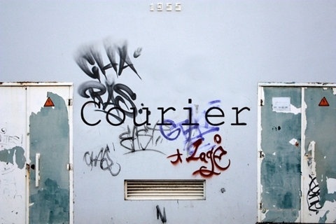 FFFFOUND! | 81_ricardocarvalhotypescourier.jpg 620×413 pixels #concrete #graffiti #wall #type #face